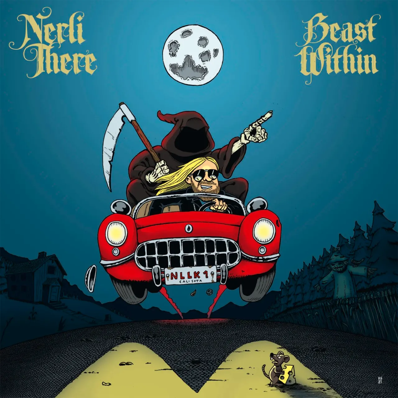 Coveret til Beast Within, utgitt på blå vinyl